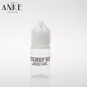 Customized Plastic/clear label for e liquid bottle.