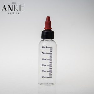 60 ml twist bottle with scale printing