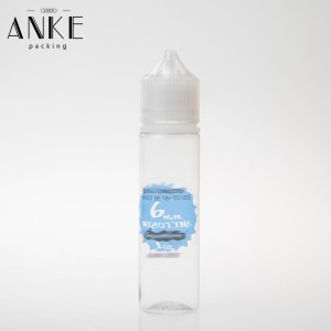 Customized Plastic/clear label for e liquid bottle.