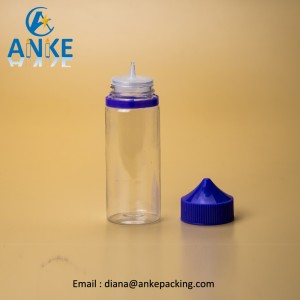 Anke-Refill-V1: 100ml plastic material bottle with screw tip