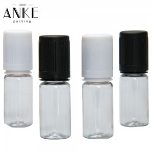 10ml TPD3-E PET Bottles with flat childproof tamper cap