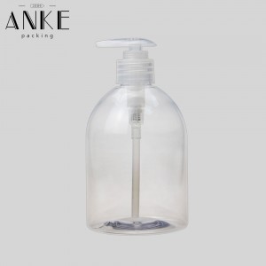 500ml transparent PET plastic pump spray bottle