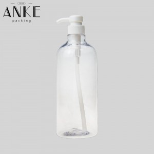 1L transparent PET plastic pump spray bottle