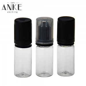 10ml TPD3-E PET Bottles with flat childproof tamper cap