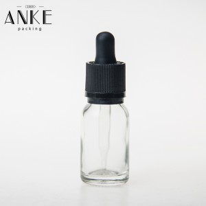 15ml glass bottle with childproof tamper cap