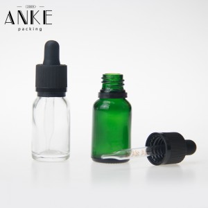 15ml glass bottle with childproof tamper cap