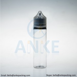 ANKE CGU-V3 : 60 ml PET bottles with updated tip shape and color custom