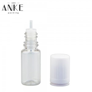 10ml TPD3-E PET Bottles with flat childproof tamper cap