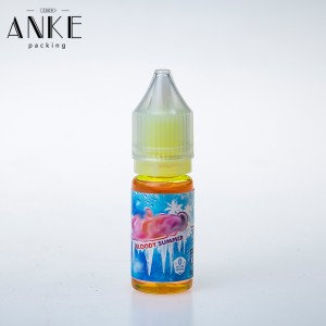 Customized Plastic/Synthetic PP label for e liquid bottle.