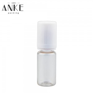 10ml TPD3-E PET Bottles with flat childproof tamper cap