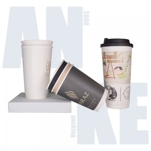 Custom Double Wall Coffee Paper Cups – Personalized and Eco-Friendly | Anke Packing