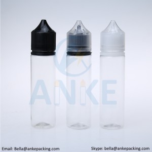 ANKE CGU-V3 : 60 ml PET bottles with updated tip shape and color custom