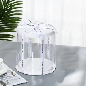 Custom 3-in-1 Transparent PET Cake Boxes | ANKE Packing