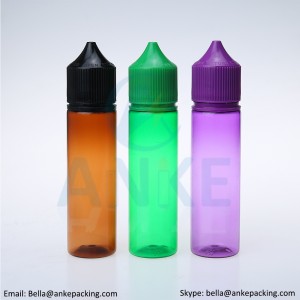 ANKE CGU-V3 : 60 ml PET bottles with updated tip shape and color custom