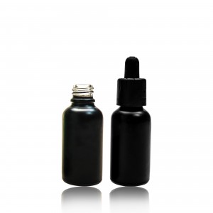 Black Glass Dropper bottle cosmetic essential oil dropper