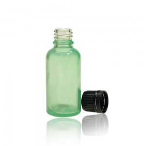 Glass bottle of refined oil