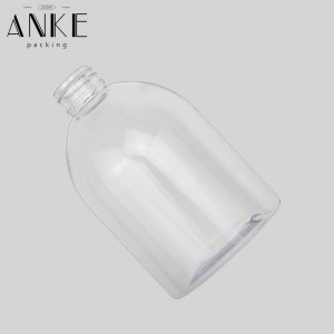 500ml transparent PET plastic pump spray bottle