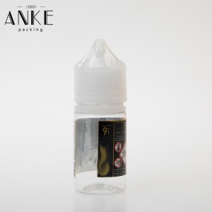 Customized Plastic/Sliver label for e liquid bottle.