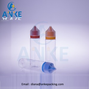 Anke-Refill-V1 60ml plastic material with childproof tamper cap