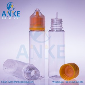 ANKE-Refill-V3: 60ml PET unicorn bottles with updated caps and screw tips