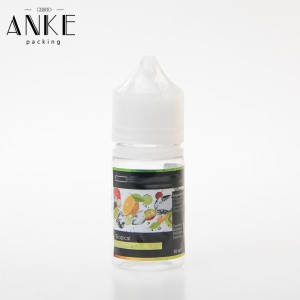 Customized Plastic/Sliver label for e liquid bottle.