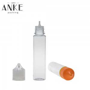 70ml CGU Clear Refill V3 with childproof tamper cap and screw tip