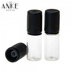 10ml TPD3-E PET Bottles with flat childproof tamper cap