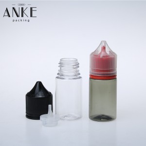 30ml CGU Clear Black Screw Tip Refill V3 with childproof tamper cap