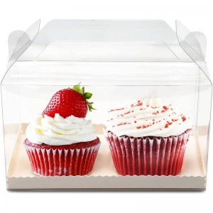 Custom Clear PET Cake Box with Handle – ANKE Packing