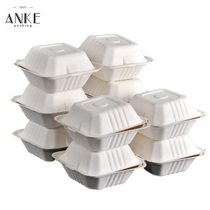 Eco-Friendly Compostable Clamshell Burger Containers | Anke Packing