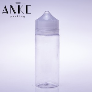 120ml CGU-Refill V1 unicorn bottle clear bottle with clear/black cap SCREW TIP