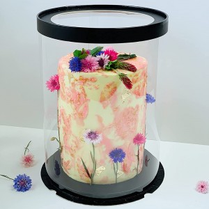 Custom Round Clear Tall Cake Boxes – Order Now for Your Special Occasion