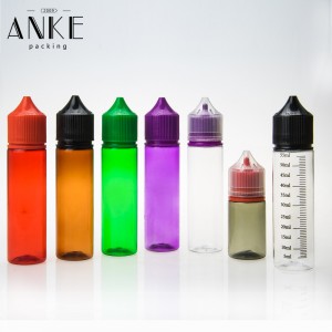 All size CG unicorn V3 colored bottle with colored childproof tamper cap