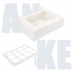 Customizable Plain White Cupcake Boxes | Anke Packing