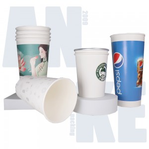 Custom Printed Single Layer Paper Cups | Anke Packing