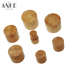 CBD packaging screw cap Bamboo Jar