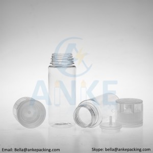 ANKE CGU-V3(F) : 100ml 120 ml unique cap shape PET bottles with updated tip shape